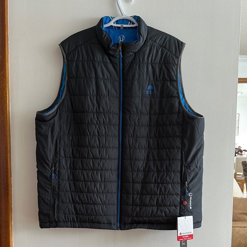 Sunice Men’s Michael Black Reversible Insulated Vest